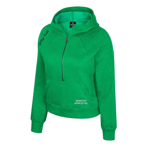 North Dakota Fighting Hawks Colosseum Precipice 1/4 Zip XLarge Kelly Green