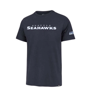 Seattle Seahawks 47 Brand Fieldhouse T-Shirt Large Navy