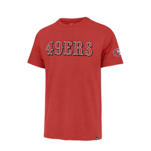 San Francisco 49ers 47 Brand Fieldhouse T-Shirt Large Red