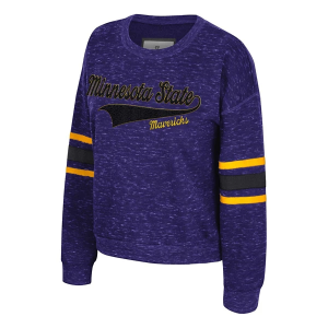 Minnesota State Mavericks Colosseum Women's Crew XLarge Purple