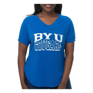 BYU Cougars ZooZatZ Women's Hot Mama T-Shirt Medium Royal