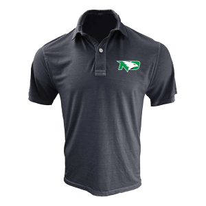 North Dakota Fighting Hawks Wes and Willy Blend Kids' Polo Medium Black
