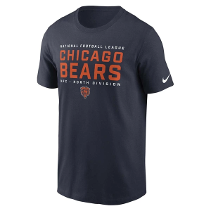 Chicago Bears Nike Essential Division T-Shirt Small Navy