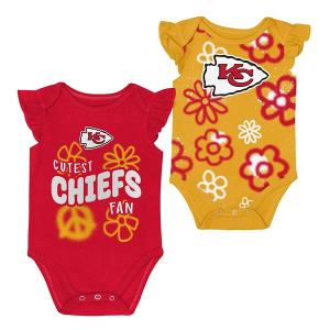 Genuine Stuff Baby Kansas City Chiefs Sunshine 2 Pack Onesie