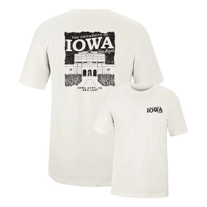 Iowa Hawkeyes USCAPE Trailblaze T-Shirt Medium Vintage White