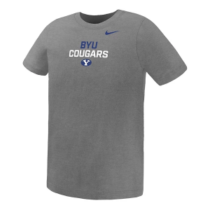 BYU Cougars Nike Team Legend Kids' T-Shirt 7 Heather Grey
