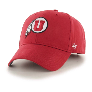 Utah Utes 47 Brand Basic MVP Kids' Adjustable Hat One Size Red