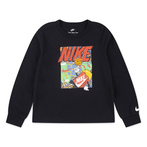 Boys' Nike Basketball Long Sleeve T-Shirt 7Y Black