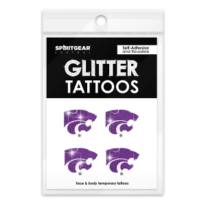 Spirit Gear Kansas State Wildcats 4pk. Glitter Tattoos