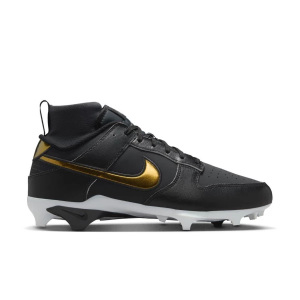 Men's Nike Alpha Menace Dunk Molded Football Cleats 10 Black/Black/Off Noir