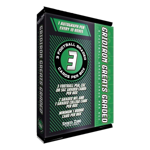 Sports Zone Gridiron Greats Graded Trading Card Box