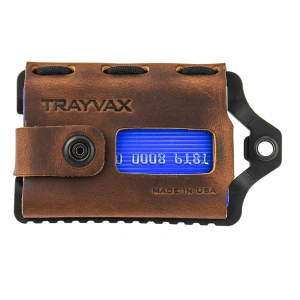 Trayvax Wallets Element Card Holder Black/Mississippi Mud
