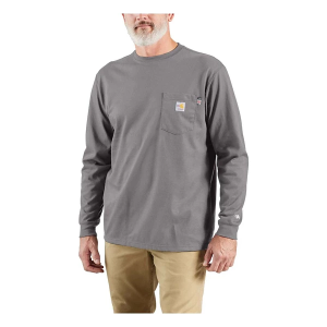 Men's Carhartt Flame-Resistant Force Cotton Long Sleeve T-Shirt 4XLarge Asphalt
