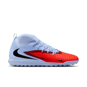 Adult Nike Phantom 6 High Club Soccer Shoes M6.5/W8 Regular Royal Tint/Bright Crimson