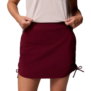 Women's Columbia All Seasons Ruched Skort Large Rich Wine