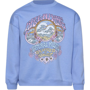 Girls' Billabong Natural Mystic Crewneck Sweatshirt Medium OUTTA Blue
