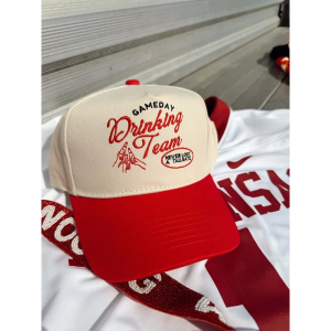 Women's KENZKUSTOMZ Gameday Drinking Team Snapback Hat One Size Red
