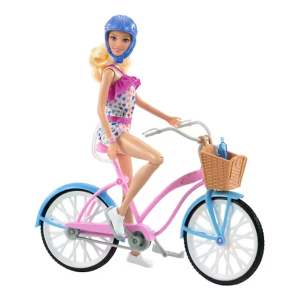 Barbie Doll and Bike Playset
