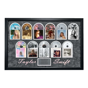 Inscriptagraphs Taylor Swift All Studio Albums Framed & Autographed Collage