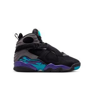 Kids' Air Jordan 8 Retro "Aqua" Sneakers Big 5.5 Regular Black/Multi/Color/Multi/Color