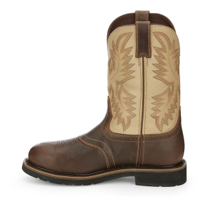 Men's Justin Brands Superintendent 11" Steel Toe Work Boots Outdoor 13 Golden
