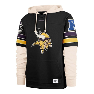 Minnesota Vikings 47 Brand Zone Hoodie Small Black