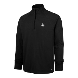 Minnesota Vikings 47 Brand Forward 1/4 Zip Medium Black