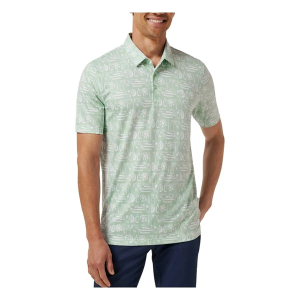 Men's TravisMathew Featherweight Cabana Polo Small Aqua