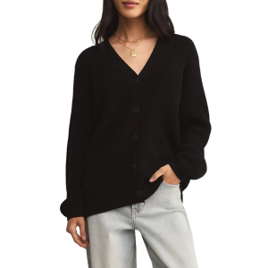 Women's Z Supply Cardigan Voyager Medium Black