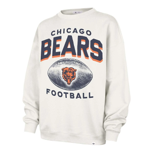 Women's Chicago Bears 47 Brand Arch Cloud Crewneck Large White