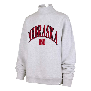 Nebraska Cornhuskers 47 Brand Women's Crew Small Grey Heather
