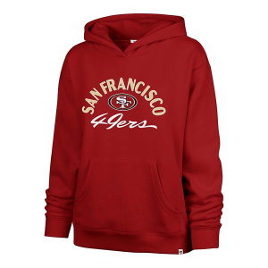 Women's San Francisco 49ers 47 Brand Whirl Hoodie Medium Red