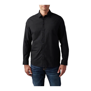 Men's 5.11 Igor Solid Long Sleeve Button Up Shirt XLarge Black