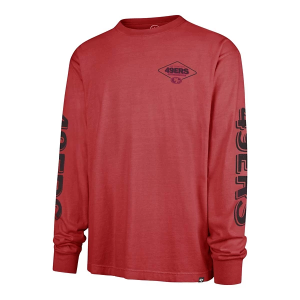 San Francisco 49ers 47 Brand Ravine Long Sleeve T-Shirt Large Red
