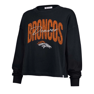 Women's Denver Broncos 47 Brand Muse Crewneck Large Navy