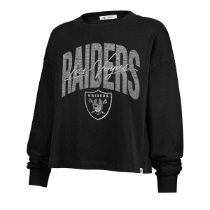 Women's Las Vegas Raiders 47 Brand Muse Crewneck Large Black