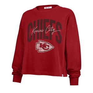 Women's Kansas City Chiefs 47 Brand Muse Crewneck Medium Red