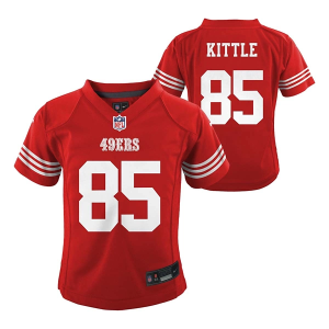 San Francisco 49ers George Kittle #85 Nike Game Baby Jersey 18 mo. Red