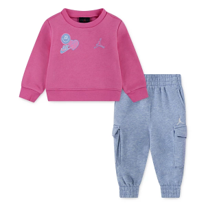 Girls' Jordan Blue Jeans and Bling Set Baby 18 mo. Carbon