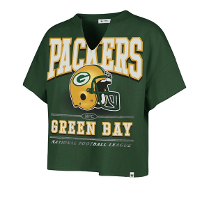 Women's Green Bay Packers 47 Brand Elation T-Shirt XLarge Green