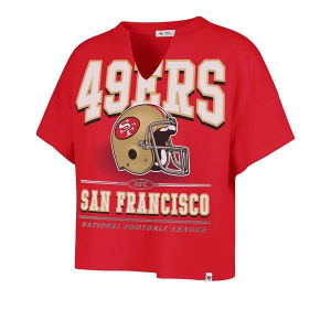 Women's San Francisco 49ers 47 Brand Elation T-Shirt Medium Red