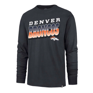 Denver Broncos 47 Brand Polished Long Sleeve T-Shirt XLarge Navy