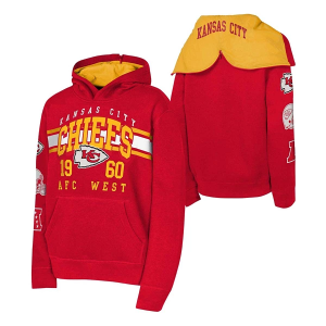 Kids' Kansas City Chiefs Genuine Stuff World Wide Hoodie Large Red