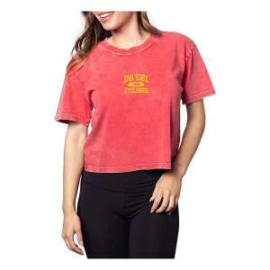 Iowa State Cyclones Chicka-D Women's Chicka-D Women's Iowa State Cyclones Coed Short and Sweet T-Shirt T-Shirt Small Cardinal