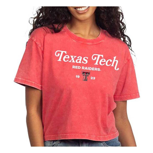 Texas Tech Red Raiders Chicka-D Women's Coed Short and Sweet T-Shirt Large Cardinal