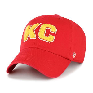 Women's Kansas City Chiefs 47 Brand Zoey Clean Up Adjustable Hat One Size Red