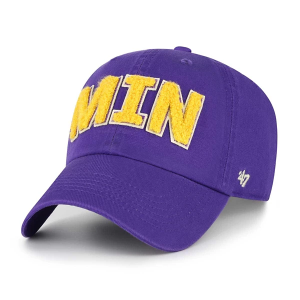 Women's Minnesota Vikings 47 Brand Zoey Clean Up Adjustable Hat One Size Purple