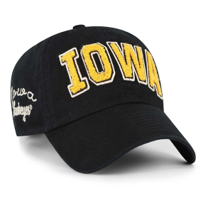 Iowa Hawkeyes 47 Brand Women's Zooey Cleanup Adjustable Hat One Size Black