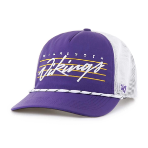 Minnesota Vikings 47 Brand Downburst Mesh Adjustable Hat One Size Purple