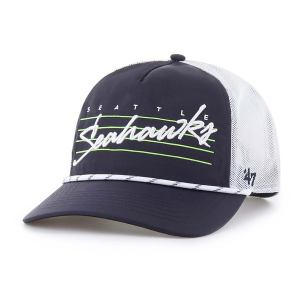 Seattle Seahawks 47 Brand Downburst Mesh Adjustable Hat One Size Navy